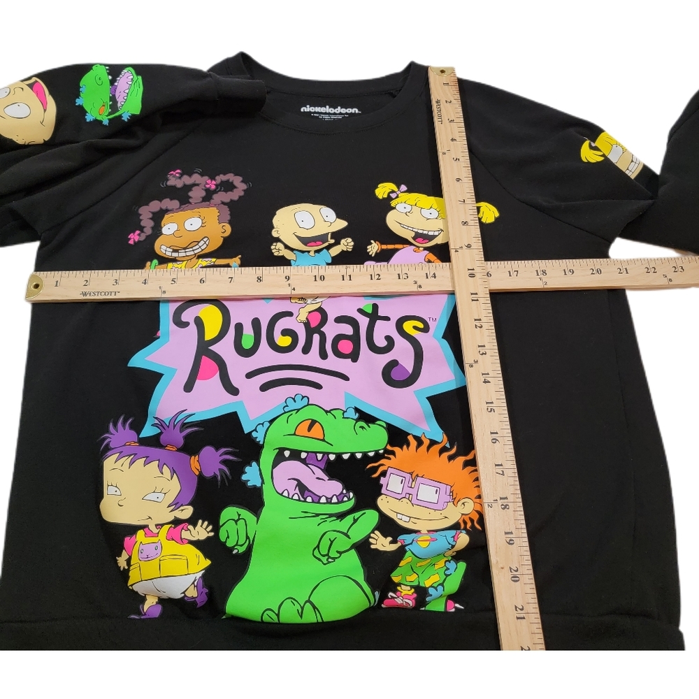 Nickelodeon Long Sleeve Shirt Black Large  11-13 or Women's Medium - Picture 3 of 6